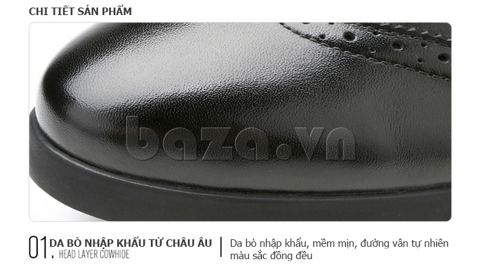 chi tiết của Giày da nam Olunpo QXD1403 