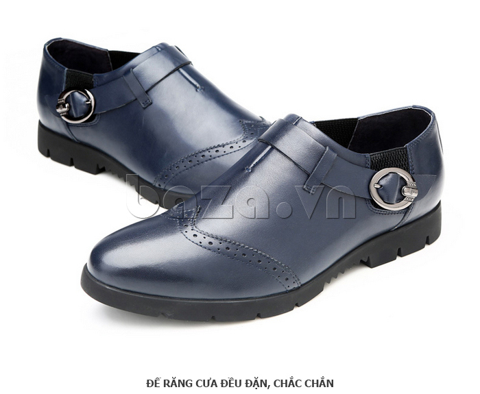 Giày da nam Olunpo QXD1403  có đai khóa ấn tượng