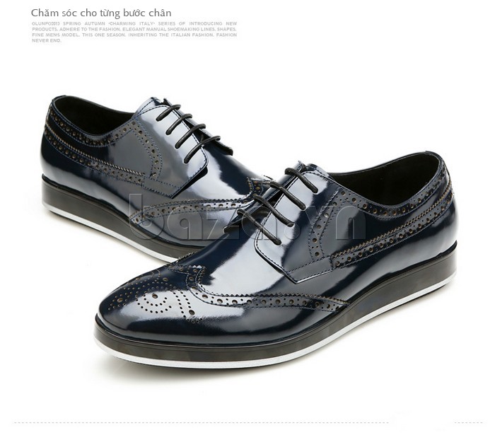 Giày da nam thời trang Olunpo QLXS1301 giúp bạn chăm sóc cho từng bước chân