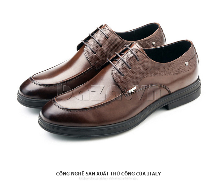 Giày da nam thời trang OLUNPO QHSL1405 sử dụng công nghệ thủ công Italy