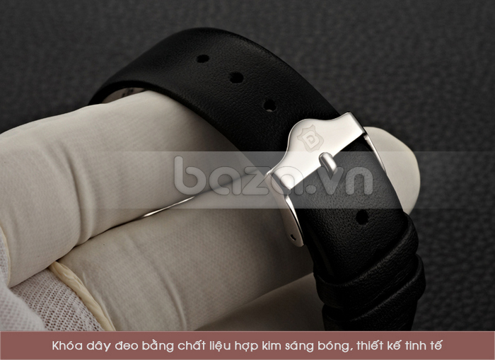 Khóa dây đeo đồng hồ bằng chất liệu hợp kim sáng bóng, thiết kế tinh tế