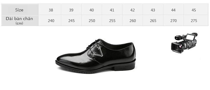 chọn size giày phù hợp với kích thước bàn chân