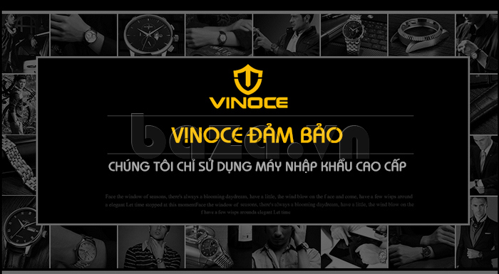 Đồng hồ nam dây da Vinoce V8370G ấn tượng