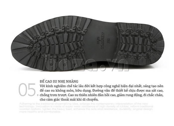 giày Olunpo QYLB1301 có đế giày cao su nhẹ nhàng