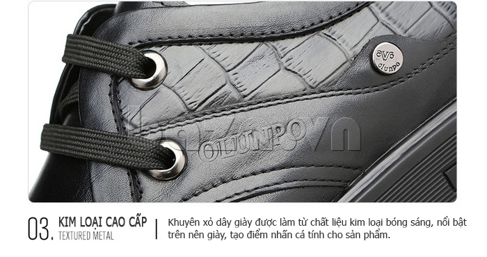 Giày da nam Olunpo QHL1402 được làm từ công nghệ ý