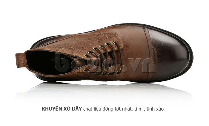 Giày boot nam Olunpo DHT1439 khuyên xỏ giày đẹp mắt