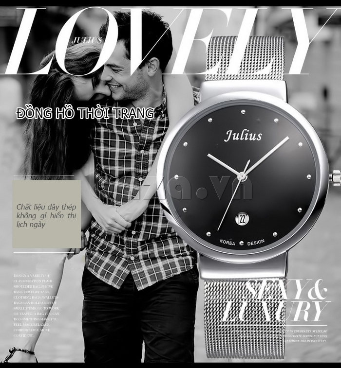 Đồng hồ thời trang siêu mỏng Julius JA-426