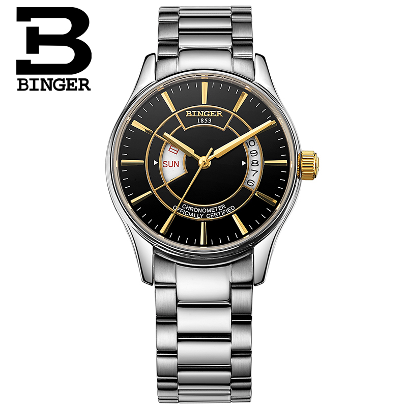 Đồng hồ cơ nam phong cách hoàng gia Binger