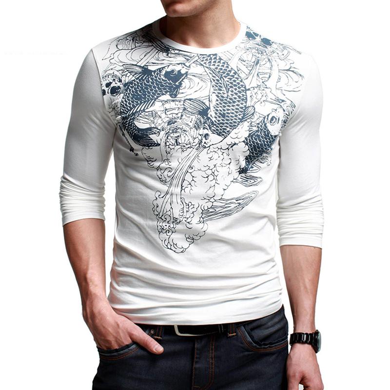 Áo T-shirt nam K-Jeans họa tiết cá chép