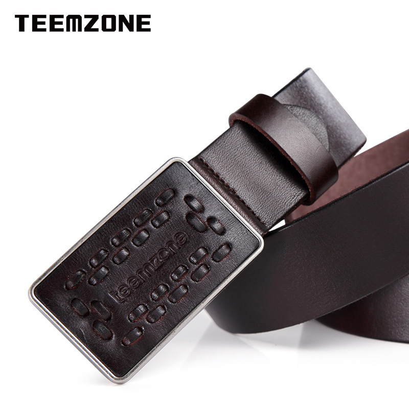 Dây lưng nam mặt khóa đan da Teemzone P2233