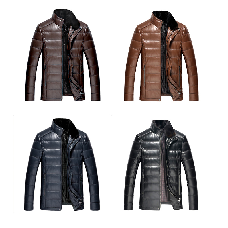 Áo Jacket da cừu lót lông chồn chần chỉ ngang