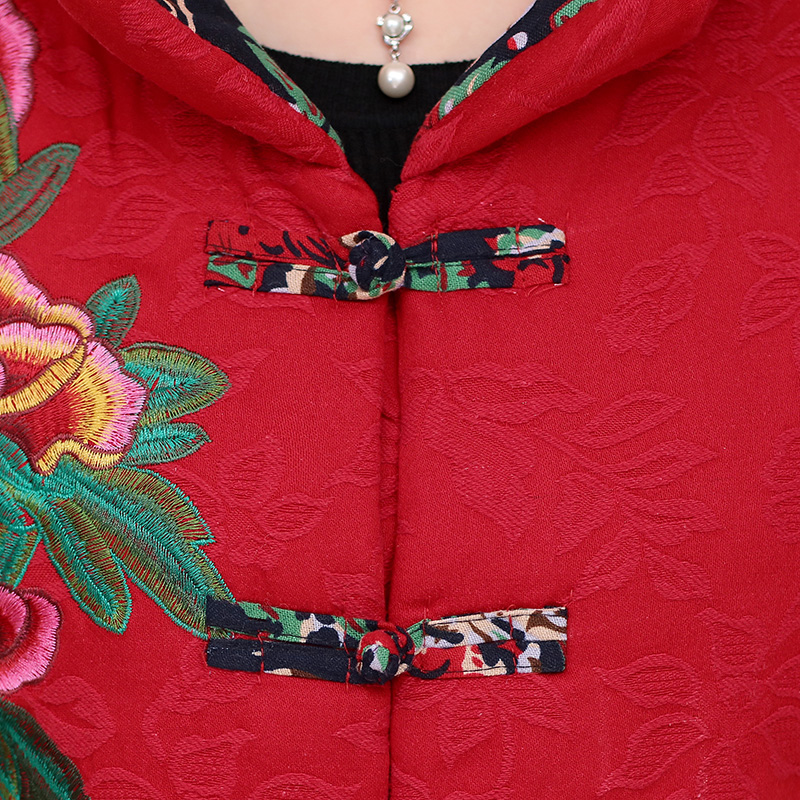 Áo bông vạt hoa khuy tàu SMT