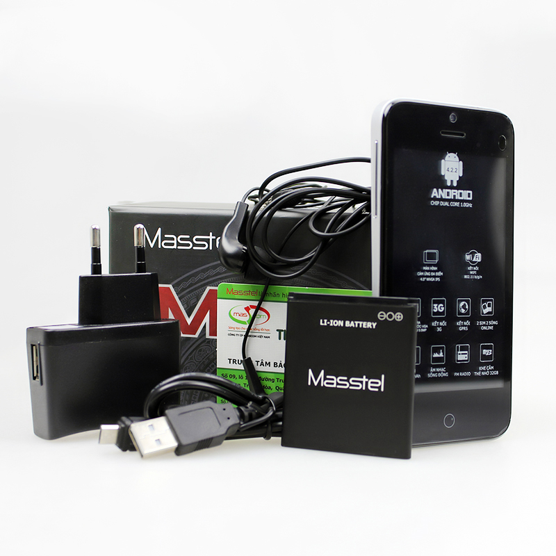 Điện thoại cảm ứng Masstel M390 (tặng sim Viettel)