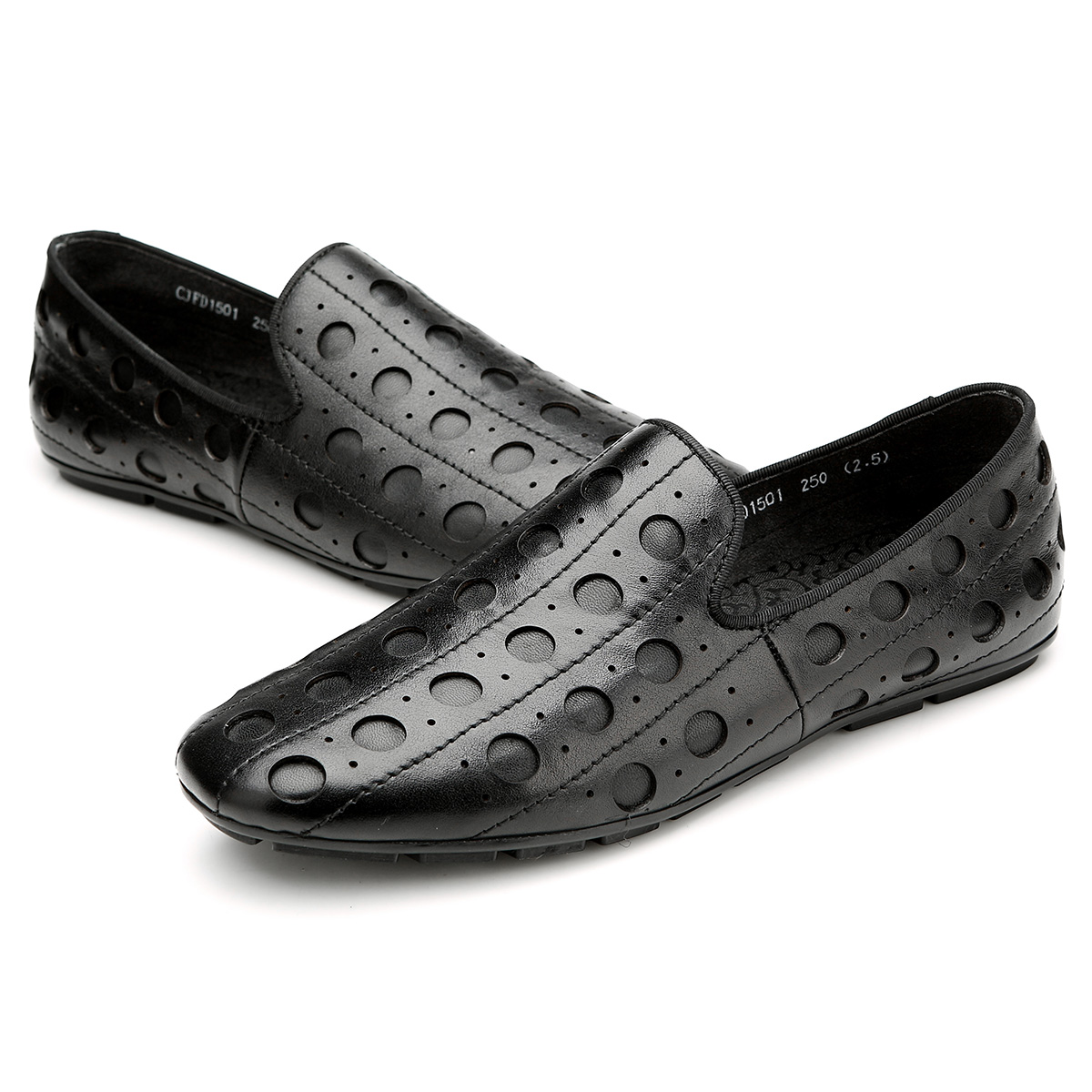 Giày lười nam chạm rỗng Olunpo CJFD1501