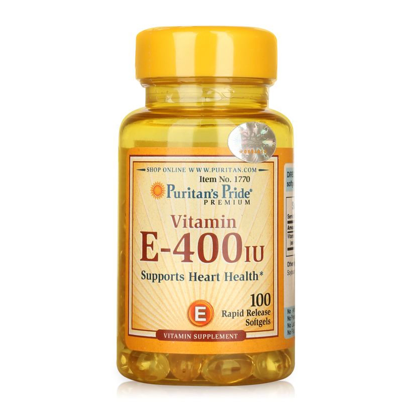Viên uống bổ sung Vitamin E Puritan's Pride Vitamin E-400 IU 100 viên