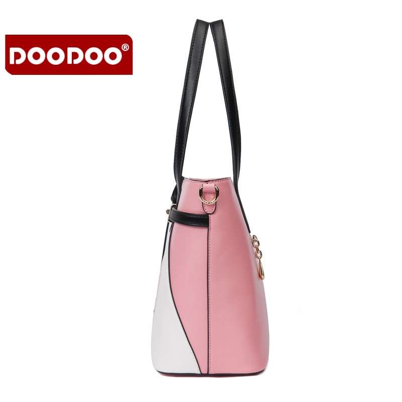Túi tote đeo vai họa tiết hình học DooDoo