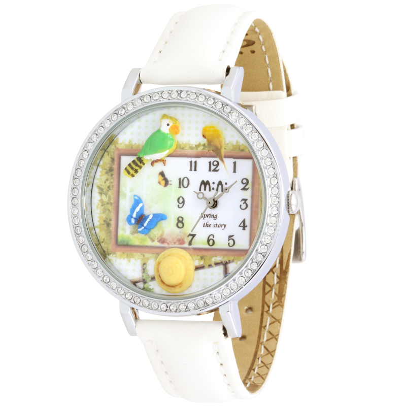 Đồng hồ nữ Mini MN1081 Hoa cỏ mùa xuân