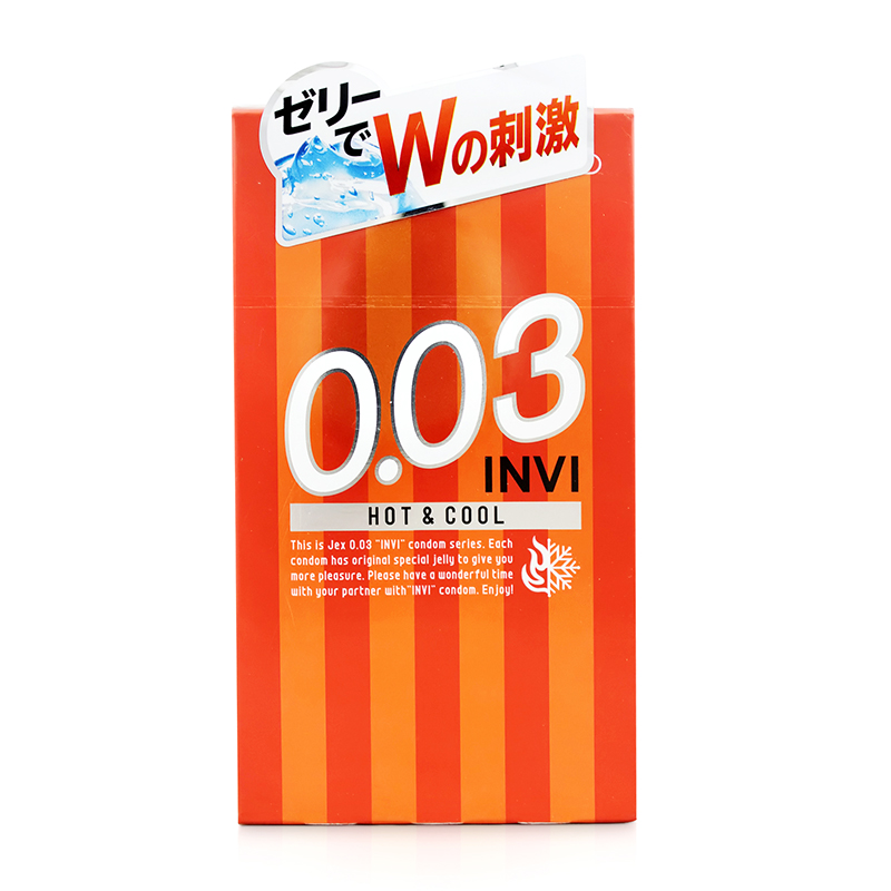 Bao cao su siêu mỏng Jex INVI 003 Hot & Cool