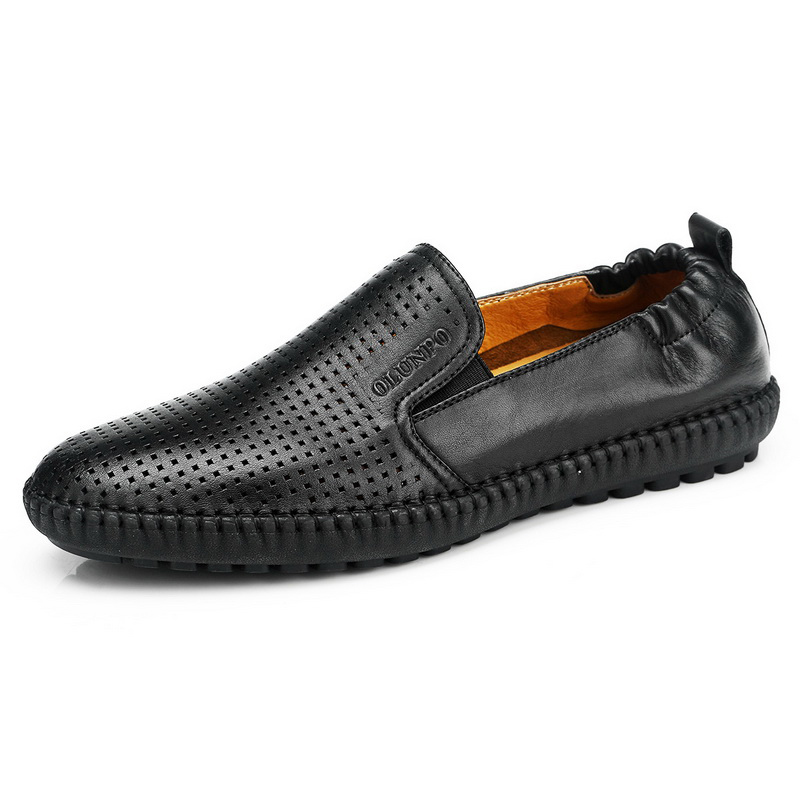 Giày lười nam gót chun Olunpo XFY1501 cao cấp