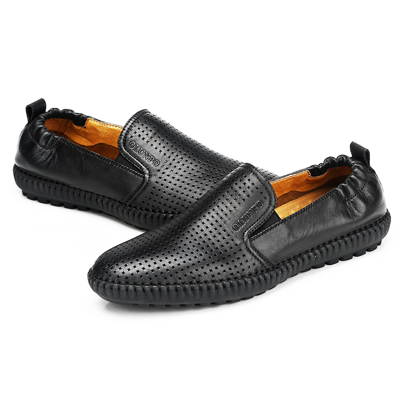 Giày lười nam gót chun Olunpo XFY1501 cao cấp