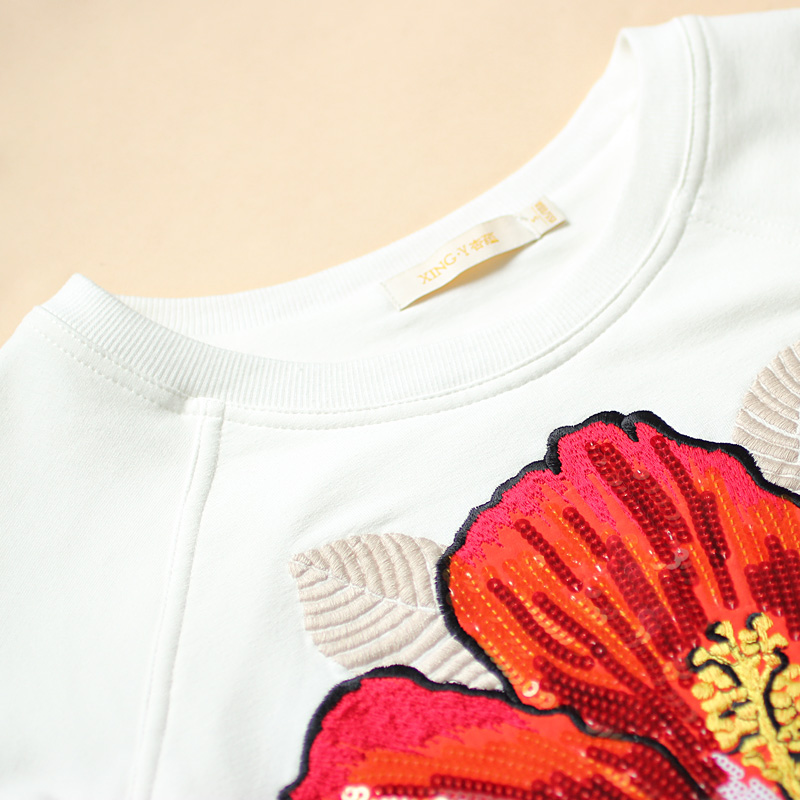 Áo sweatshirt nữ floral Xing-Y