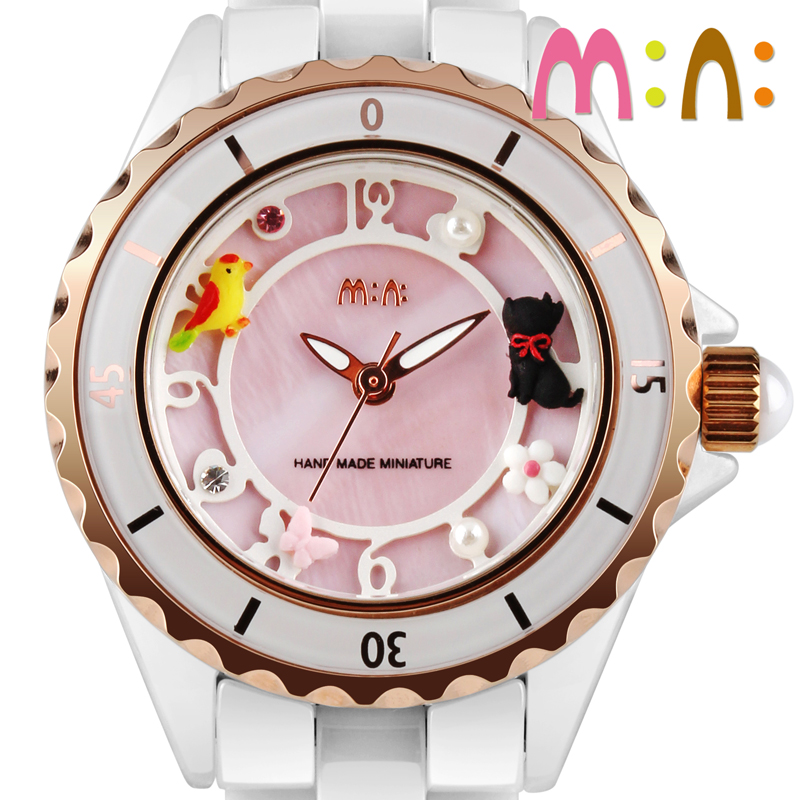 Đồng hồ nữ Mini MN1095 dây gốm chất lượng cao cấp