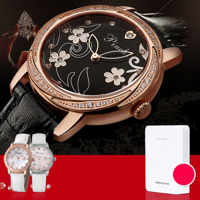 Đồng hồ nữ Pinch L9507-P08L họa tiết hoa xinh