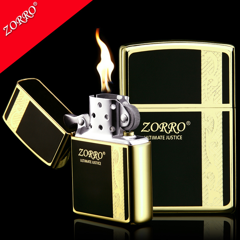 Bật lửa mạ vàng 24K Zorro Z9610A
