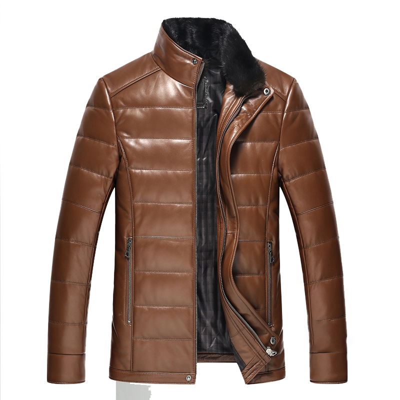 Áo Jacket da cừu lót lông chồn chần chỉ ngang