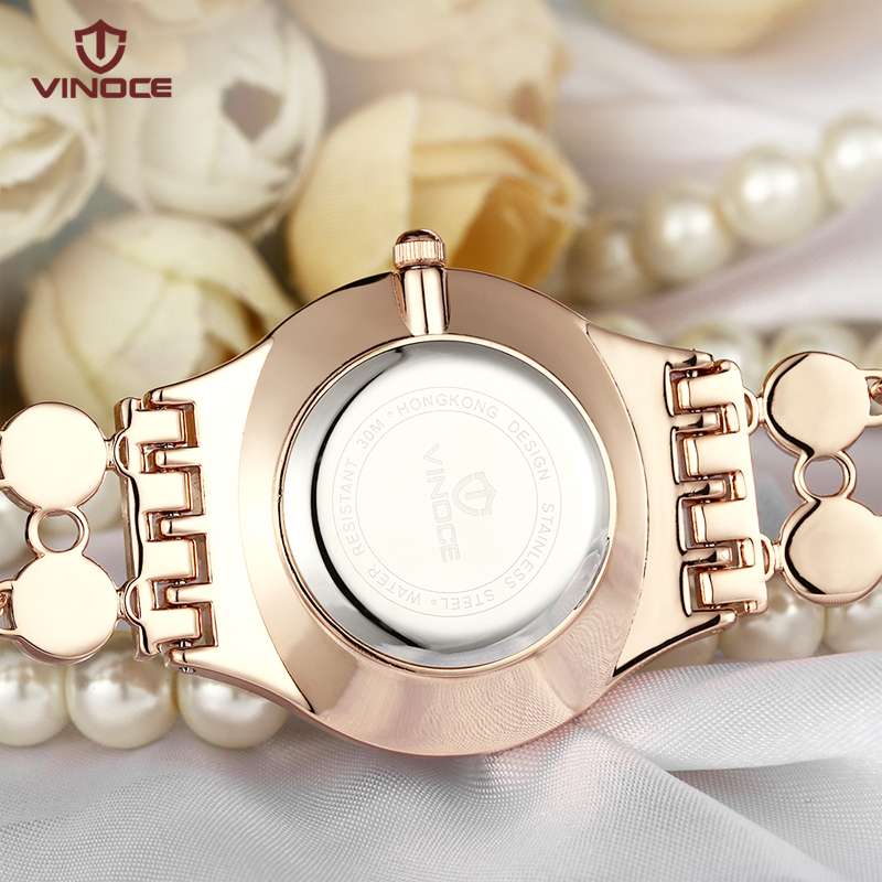 Đồng hồ hiệu nữ Vinoce 6353 kiểu lắc tay thời trang siêu mỏng