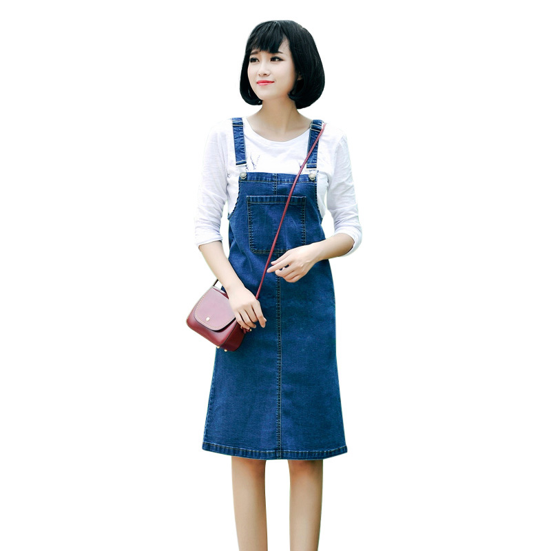 Yếm Váy Jean Dài Chất Bò Phối Túi Kiểu Trước Ngực, Yếm Đầm Bò Nữ Phong Cách  Hàn Quốc Cực Xinh 425 412 457 | Shopee Việt Nam