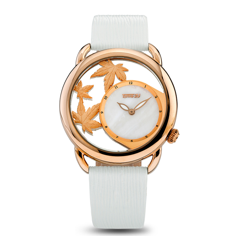 Đồng hồ nữ Time2U Lá vàng 91-58980 -  Đồng hồ nữ thời trang