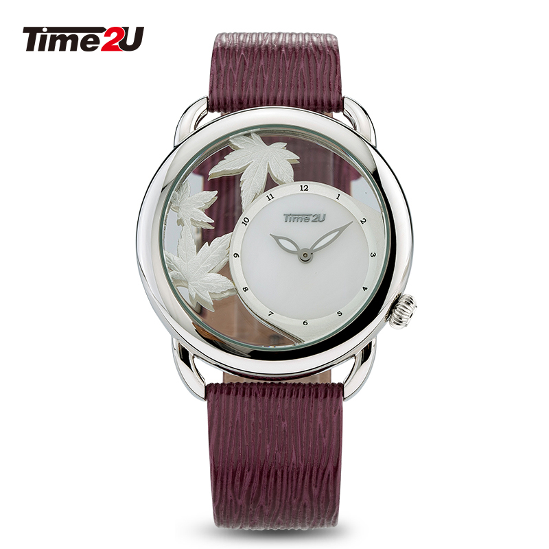 Đồng hồ nữ Time2U Lá vàng 91-58980 -  Đồng hồ nữ thời trang