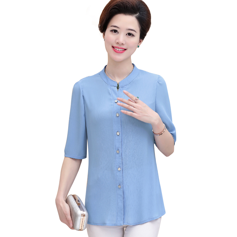 Áo Sơ Mi Dáng Dài Cổ Tàu Khuy Đá Smt - Baza.Vn