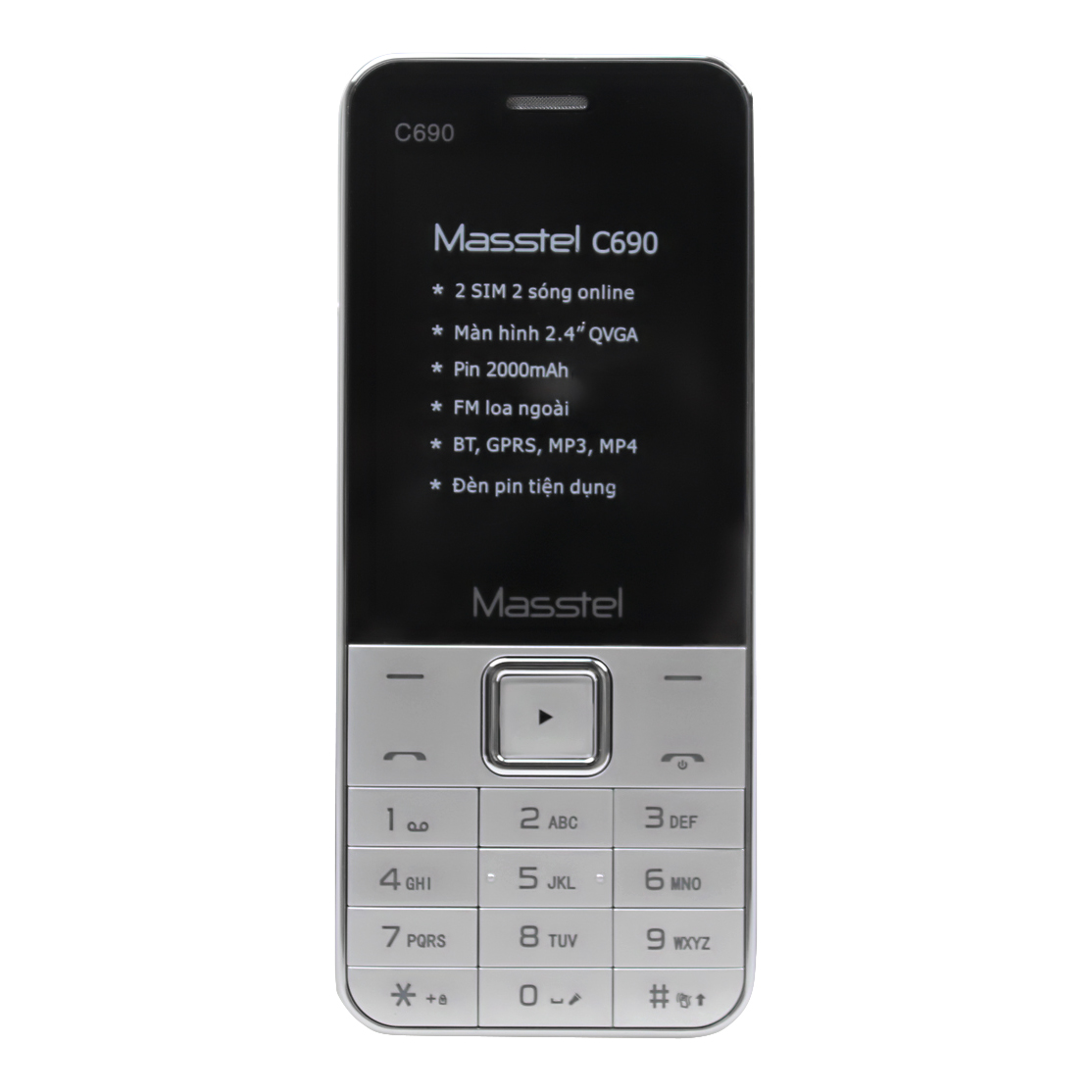 Điện thoại di động Masstel C690  tặng sim Viettel