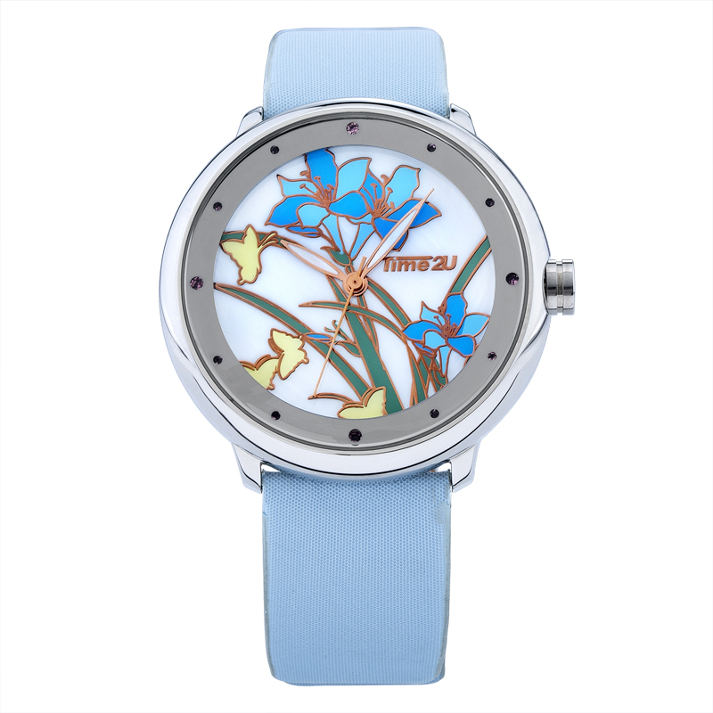 Đồng hồ nữ Time2U 91-18395 hoa lan cao quý