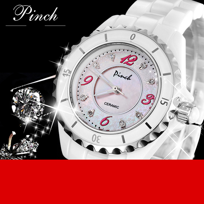 Đồng hồ nữ dây gốm Pinch L06-P05 tinh tế