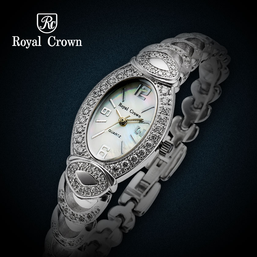 Đồng hồ nữ dây đính đá Royal Crown 3651B