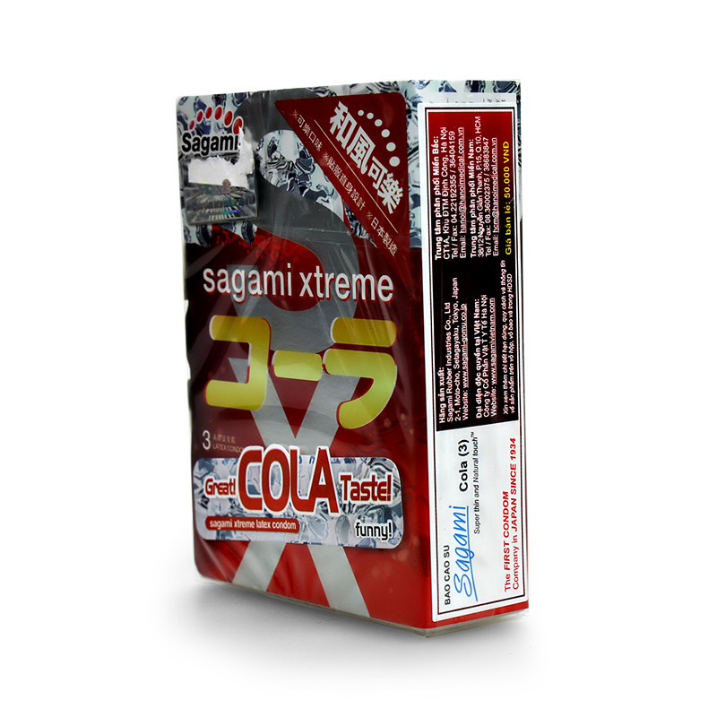 Combo 3 hộp Bao cao su Sagami Xtreme vị cola 