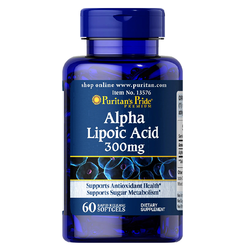 Viên uống chống oxy hóa Puritan's Pride Alpha Lipoic Acid 300 mg
