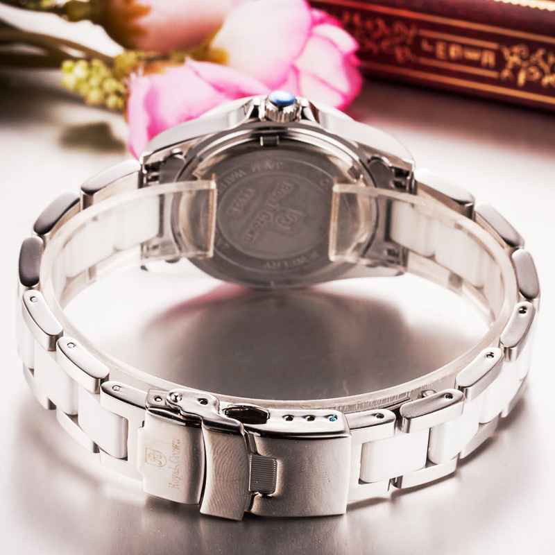 Đồng hồ thời trang nữ dây đeo Ceramic Royal Crown 6412