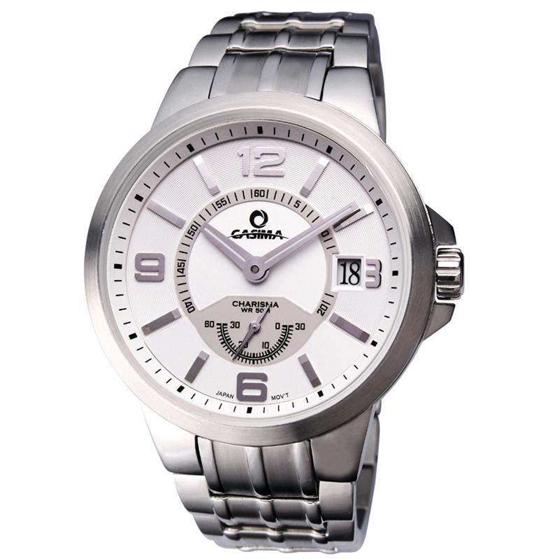 Đồng hồ nam Casima CR-5108-S8 trắng
