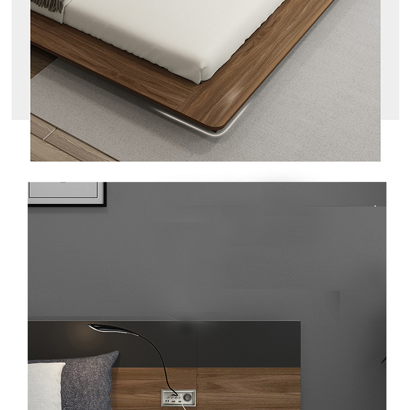 Tổ hợp giường đôi và kệ đầu giường Tatami kiểu Nhật