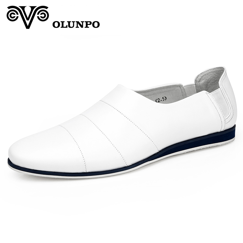 Giày da nam gót chun ấn tượng Olunpo CCY1505