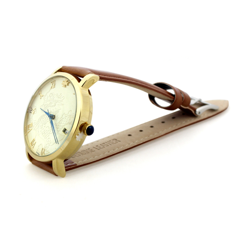 Đồng hồ nam dây da số la mã Julius _korea JA-585M