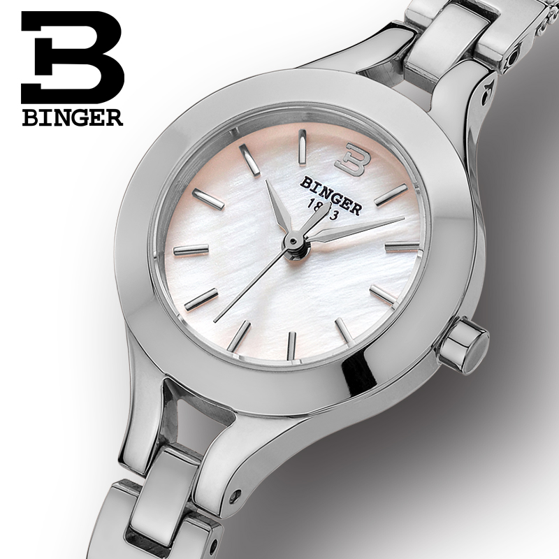 Đồng hồ lắc tay nữ mặt khảm trai Binger