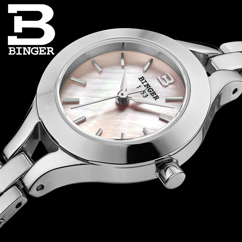 Đồng hồ lắc tay nữ mặt khảm trai Binger