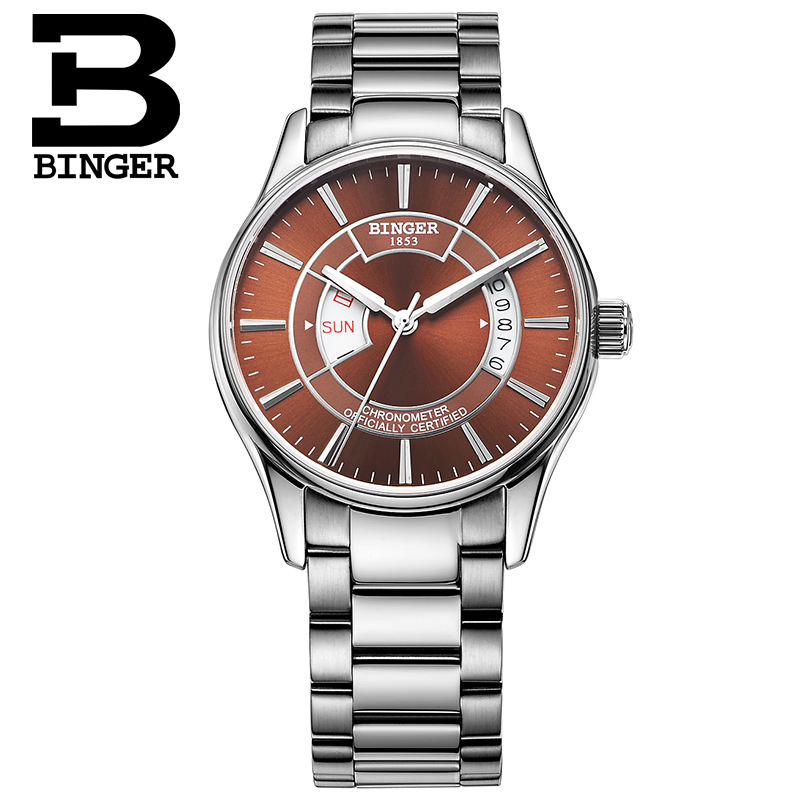 Đồng hồ cơ nam phong cách hoàng gia Binger