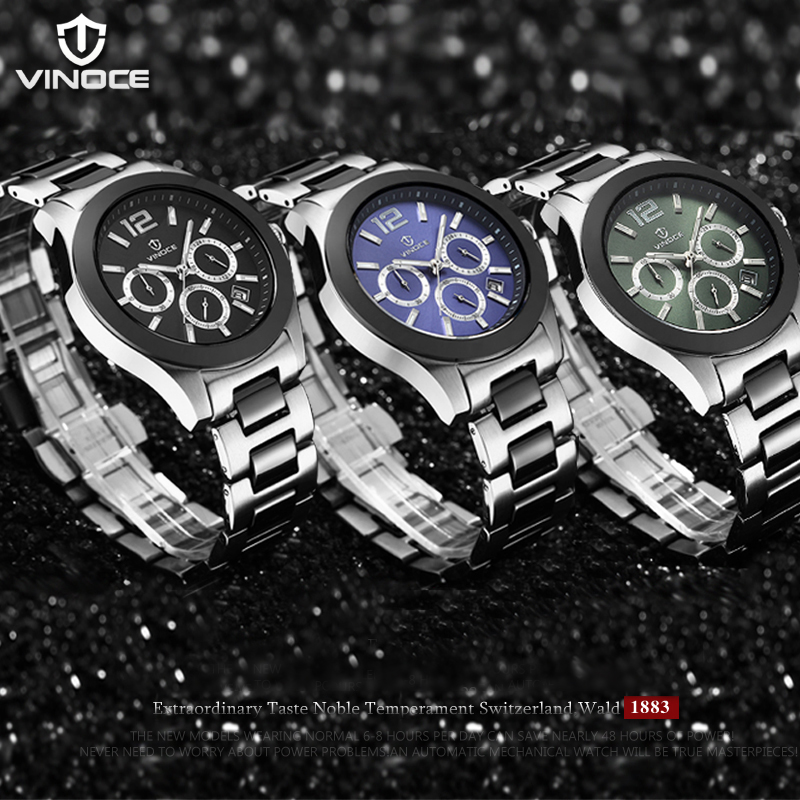 Đồng hồ nam Vinoce V633237 dây kim loại thời trang