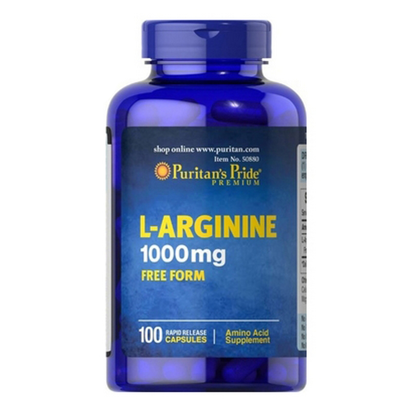 Viên uống giải độc gan Puritan's Pride L-Arginnine 1000mg 100 viên